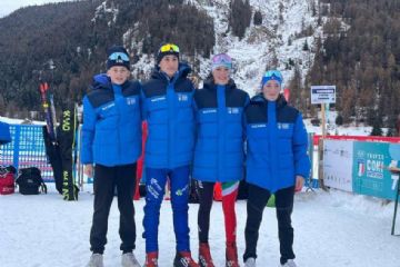 La staffetta ASIVA, seconda al Trofeo CONI (Noah Desayeux, Thierry Besenval, Jacqueline Bagnod e Viola Bochicchio)