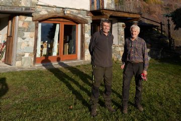Ivo e il proprietario della casa che ci ha ospitati