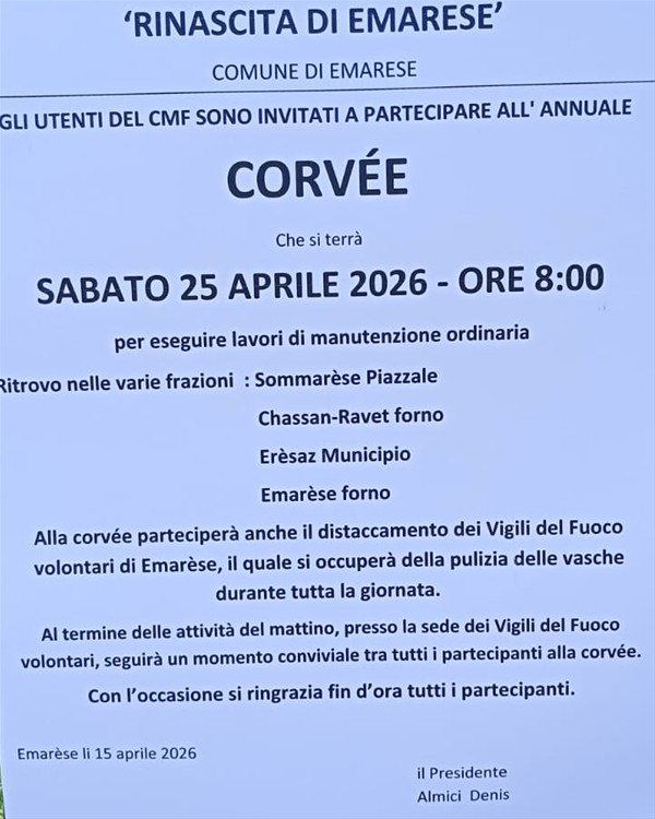 Corvée annuale del Consorzio Rinascita di Emarese