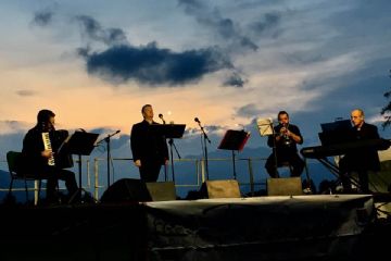 Una suggestiva immagine del concerto Emarese Musique 2022