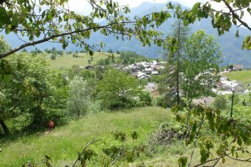 La frazione di Eresaz catturata tra le fronde